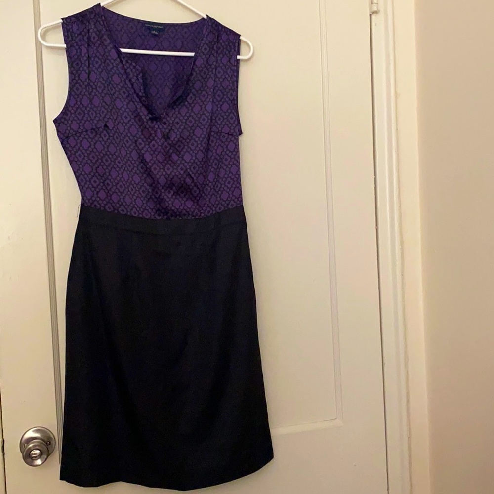Banana republic purple & black dress size: 2